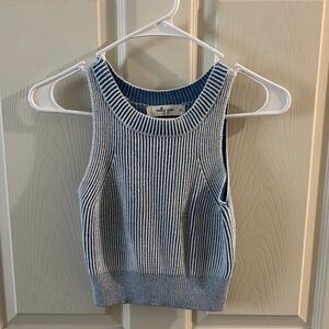 Stylish Blue Striped Tank Top